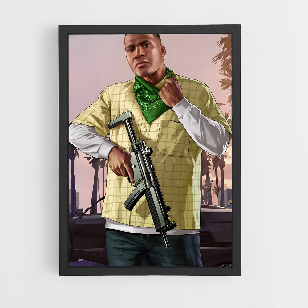 Poster Gunner in Yellow – affiche GTA V (vue 2)